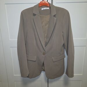 Cicy Bell Women's Blazer Jacket Dark Khaki - Large